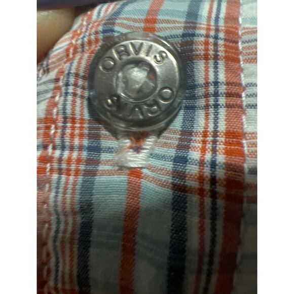 Orvis Men Active Fit Zipper Pocket Button Down Shirt Size L Plaid Long Sleeves - Picture 6 of 11